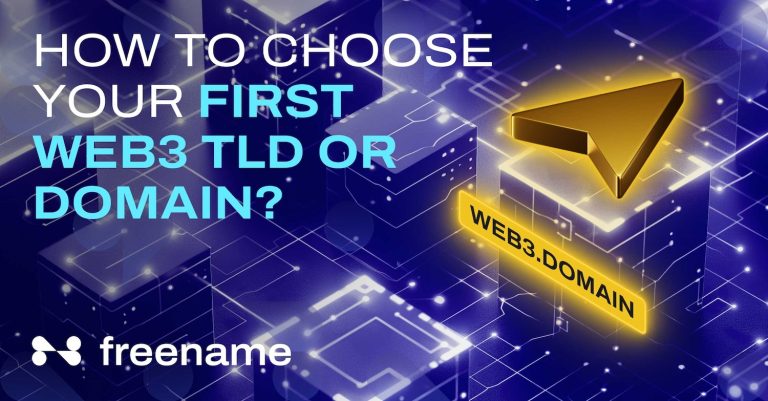 Choose name for Web3 domain or TLD