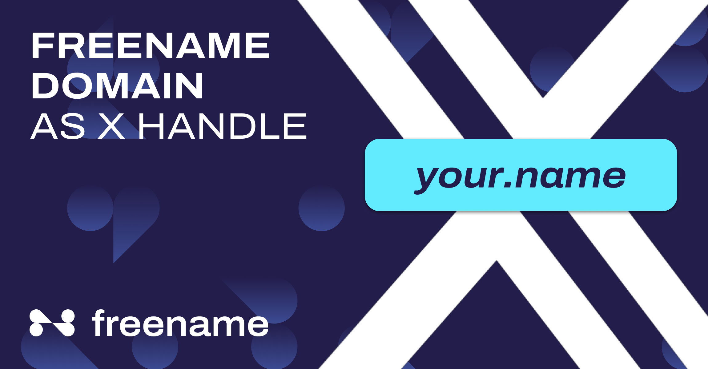 Freename Domain as X Handle