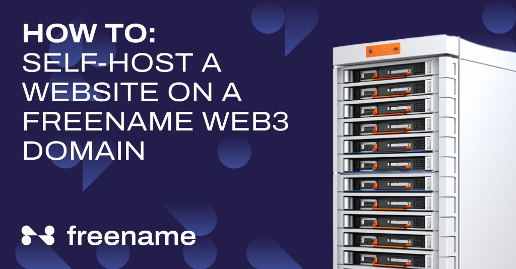 Host website web3 domain