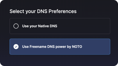 How to Freename DNS