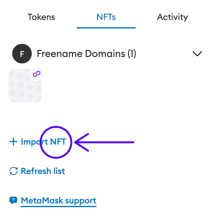 domains on metamask