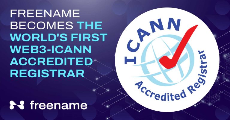 Freename becomes the world's first web3-ICANN accredited registrar